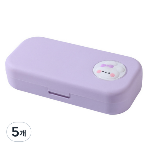 비투윈 실용적인 필통, 퍼플, 5개