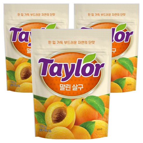 테일러 말린살구, 170g, 3개