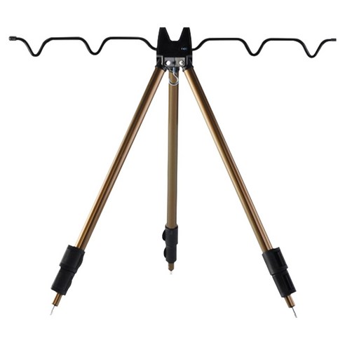 맥스메가다인 고급 낚시 받침대, 브라운 + 블랙