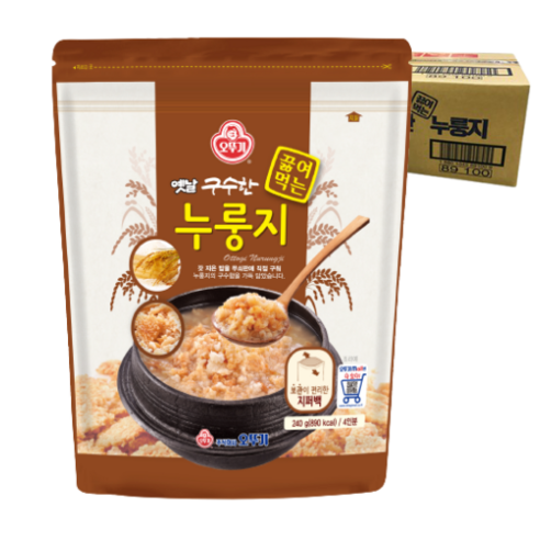 오뚜기 옛날 구수한 끓여먹는 누룽지, 240g, 12개