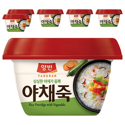 양반 야채죽, 287.5g, 6개