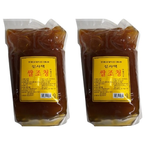 한강 진사댁 전통 쌀조청, 3kg, 2개