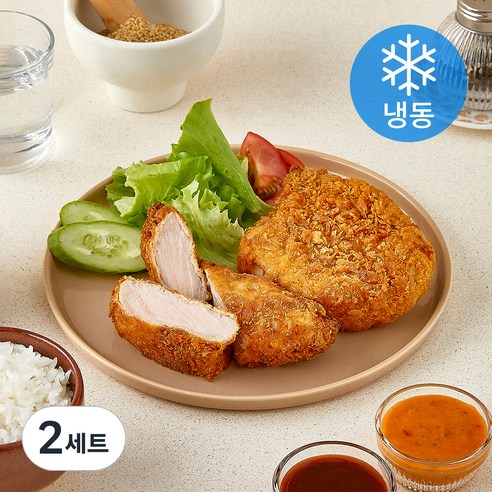 미식당 등심 돈카츠 180g x 2개입 + 소스 2종 x 50g 세트 (냉동), 460g, 2세트