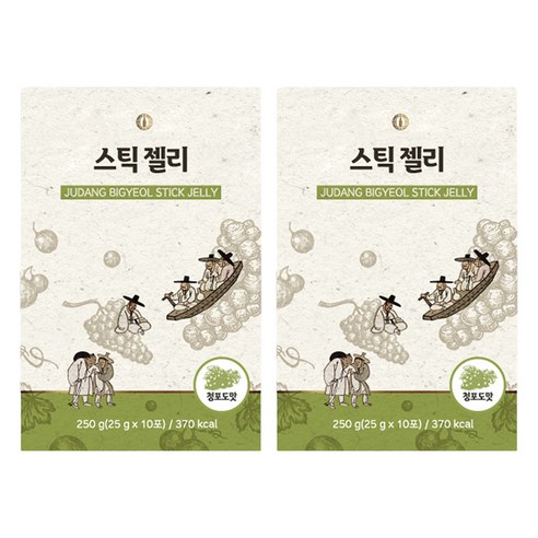 주당의비결 스틱 젤리 청포도맛 10p, 250g, 2개