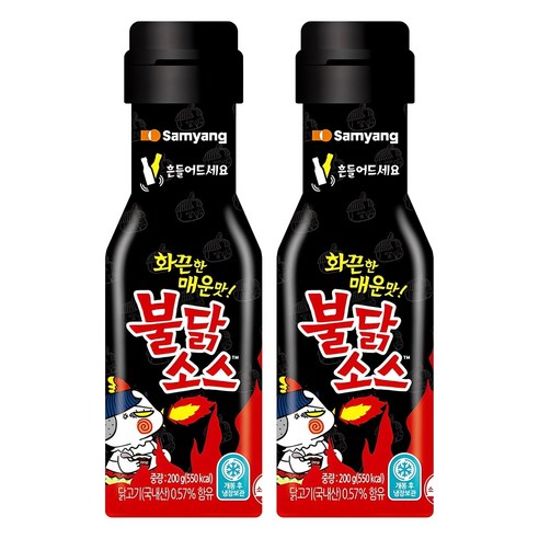 불닭 소스, 200g, 2개