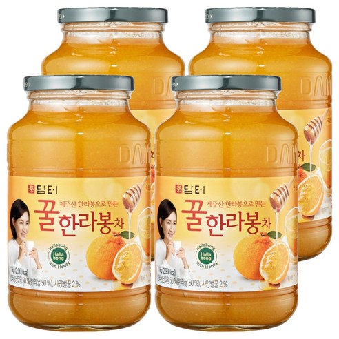 담터 꿀한라봉차, 1kg, 4개