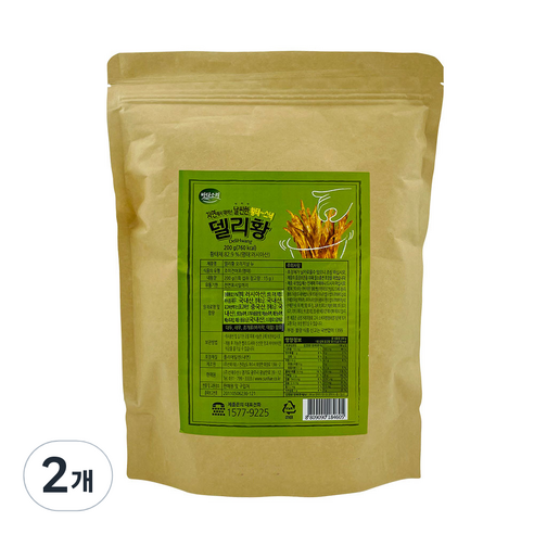 바다소리 델리황 황태스낵 뉴 오리지널맛, 200g, 2개
