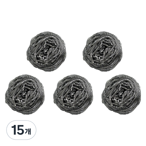 월드크린 철 수세미 50g, 15개, 1개입