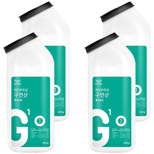 레인보우샵 구연산 베이직 톡톡이, 420g, 4개