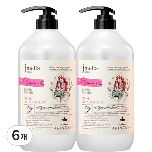 제이멜라 인 프랑스 디즈니 블러썸 츄 헤어 샴푸, 1000ml, 6개