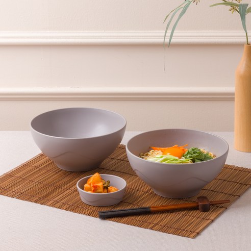 아띠홈 올더플레이트 면기 2p + 찬기 2p 세트, 그레이, 1세트