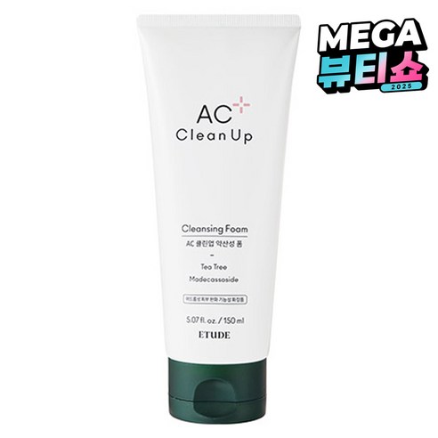 에뛰드하우스 AC클린업 약산성 클렌징폼, 150ml, 1개