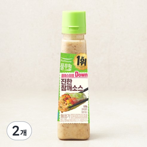 풀무원 콜레스테롤 제로 진한 참깨 소스, 230g, 2개