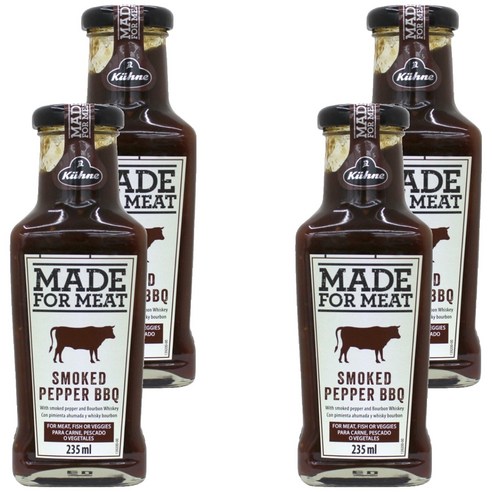 퀴네 스모크드페퍼 바베큐소스, 235ml, 4개