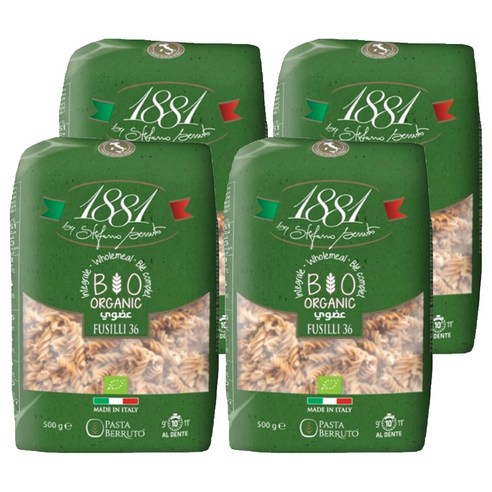 1881 유기농 통밀 푸실리, 500g, 4개