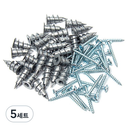 지오비즈 석고보드 천공 앙카 30p + 십자 피스 30p 세트, 5세트