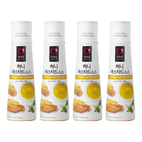 청정원 허니머스타드 소스, 320g, 4개
