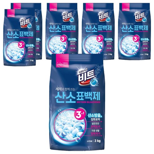 비트 오투 산소 표백제, 3kg, 6개