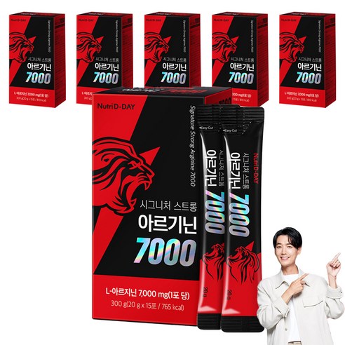 뉴트리디데이 시그니처 스트롱 아르기닌 7000 액상스틱 15p, 300g, 6개