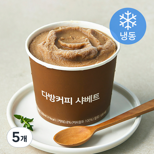 다방커피 샤베트 (냉동), 350ml, 1개입, 5개
