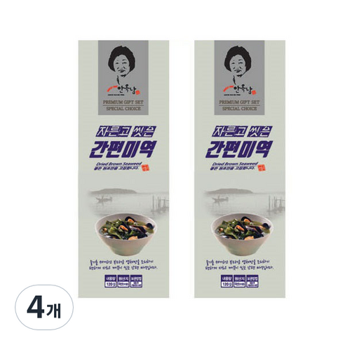 안옥남 간편미역, 4개, 120g