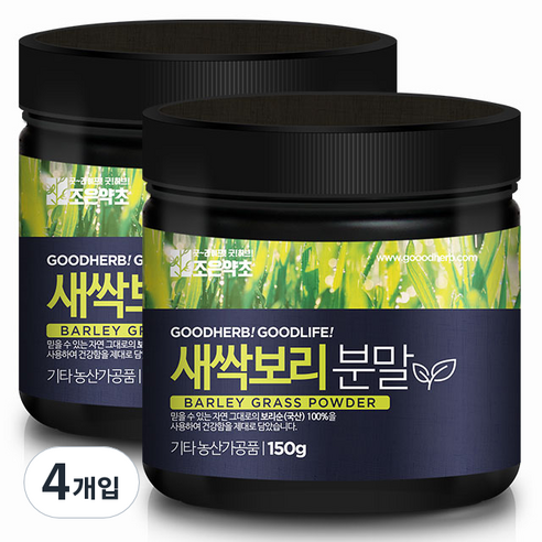 조은약초 보리새싹 분말, 150g, 4개입