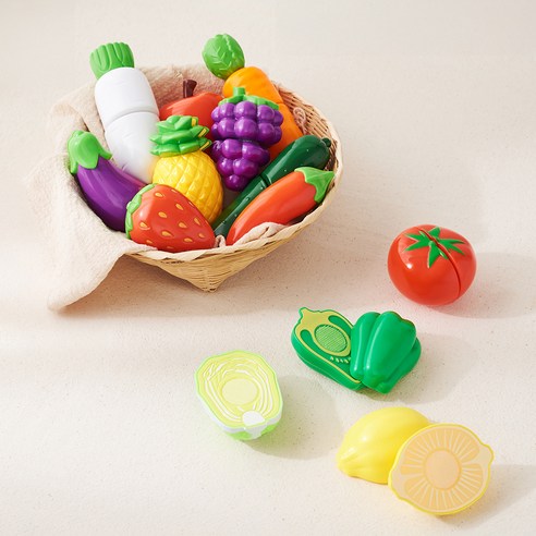 안전하고 즐거운 칼질 놀이로 아이의 성장 발달을 돕는 플레이맥스 과일 자르기 소꿉놀이 세트