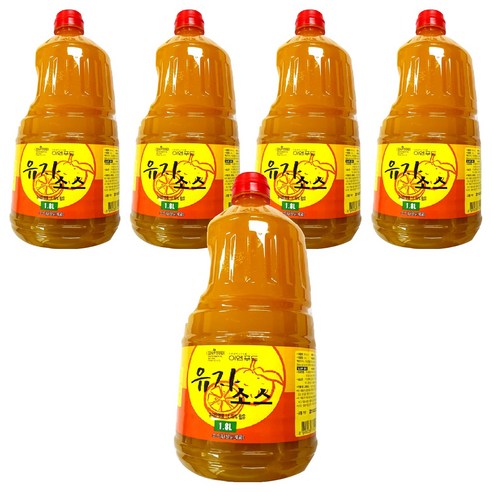 이엔푸드 유자 소스, 1.8L, 5개
