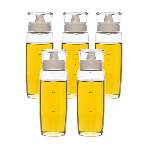 시노글라스 뉴라운드 오일병 베이지, 300ml, 5개