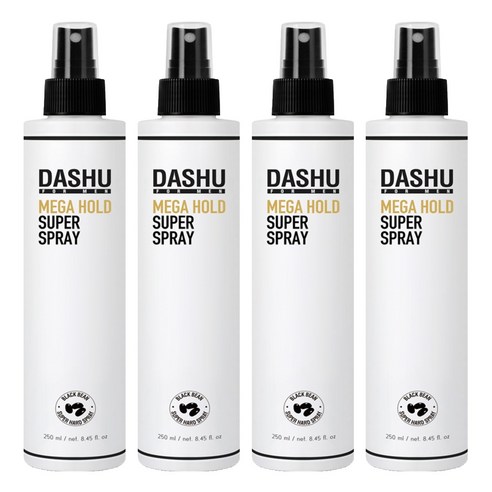 다슈 포 맨 프리미엄 메가 홀드 슈퍼 헤어스프레이, 250ml, 4개