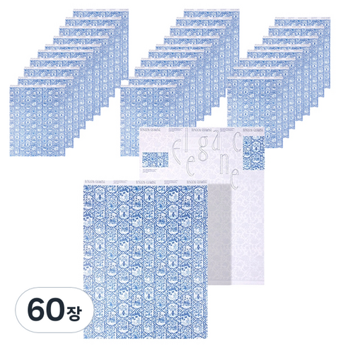 마켓감성 전통 명절 감사선물 포장지, 타입C, 60장