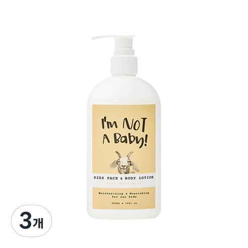 아임낫어베이비 키즈 페이스 & 바디로션, 300ml, 3개