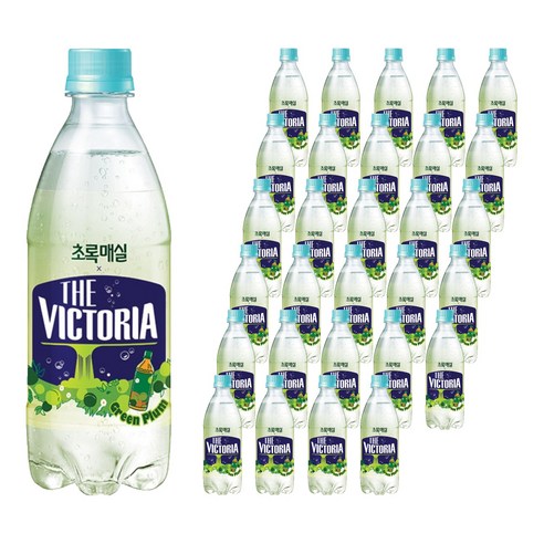 웅진빅토리아 더 빅토리아 초록매실 탄산수, 500ml, 80개