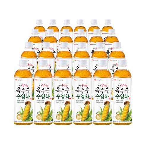 광동제약 옥수수 수염차, 500ml, 24개