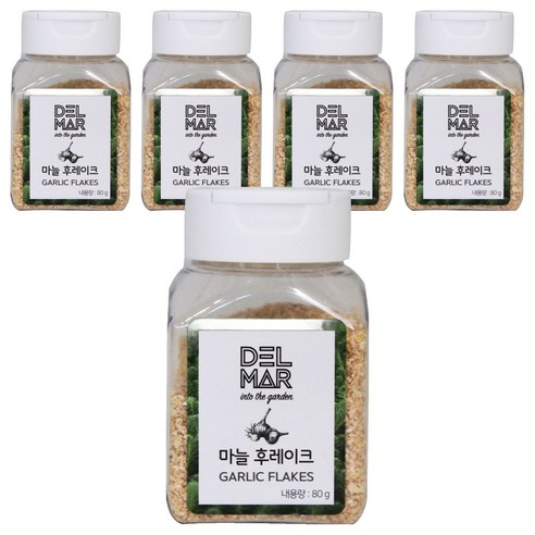 딜리셔스마켓 마늘 후레이크, 80g, 5개