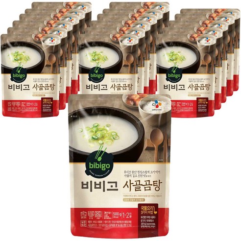비비고 사골곰탕, 500g, 18개
