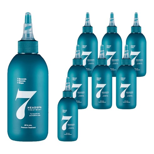 헤드스파7 파란눈 블랙 헤어 트리트먼트, 200ml, 8개