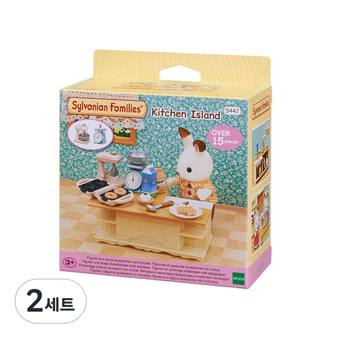 실바니안패밀리 아일랜드 키친 피규어 세트, 2세트
