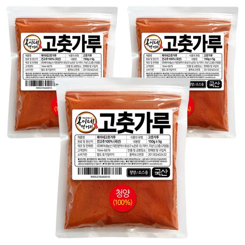 복이네먹거리 국산청양 고춧가루 아주매운맛 소스용, 150g, 3개