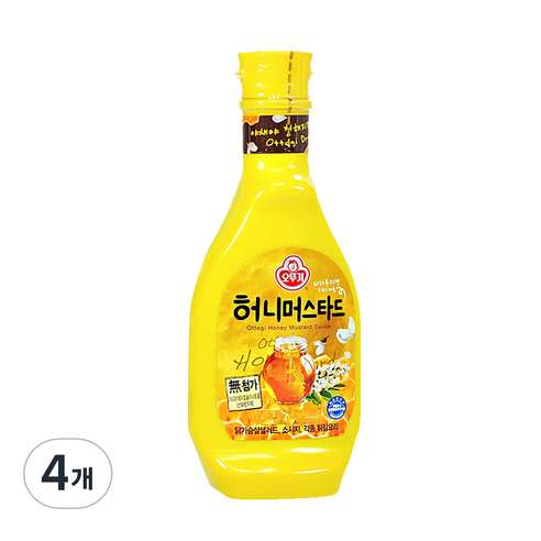 오뚜기 허니머스타드 소스, 535g, 4개