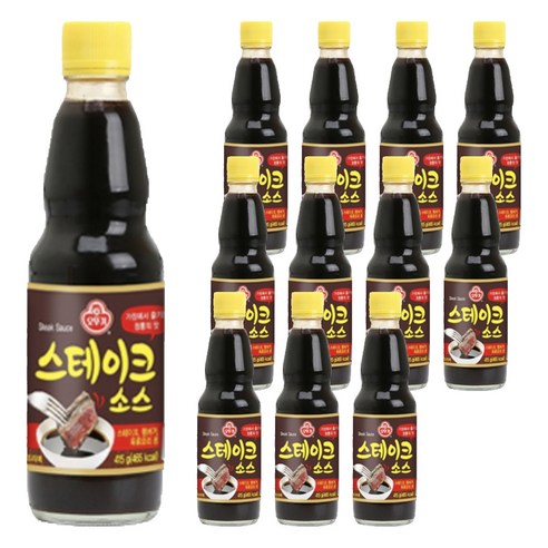 오뚜기 스테이크 소스, 415g, 12개
