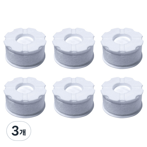 필터클래스 바디럽 퓨어썸 베이직 세면대 호환 1년세트 개별포장 녹물필터 6p, 3개, 무향