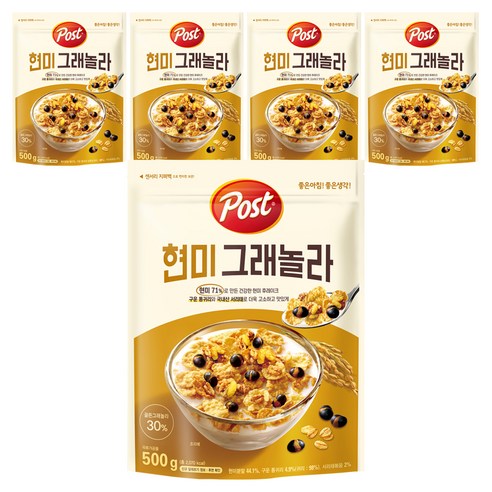 포스트 현미 그래놀라 시리얼, 500g, 5개