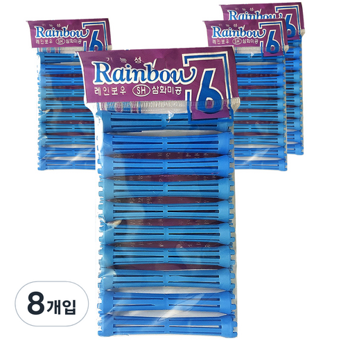삼화미공 레인보우 헤어롯드 6호 10p, 8개