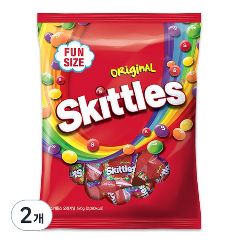 스키틀즈 오리지날, 520g, 2개