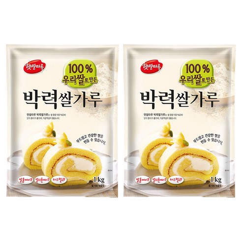 대두식품 박력쌀가루, 1kg, 2개