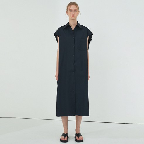 아헤 SLEEVELESS LONG ONE-PIECE SHIRTS