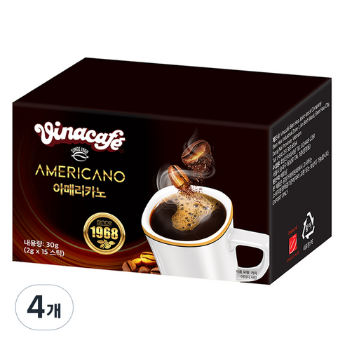 비나카페 아메리카노, 2g, 15개입, 4개