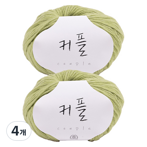 커플 뜨개실, 117 파스텔그린, 4개