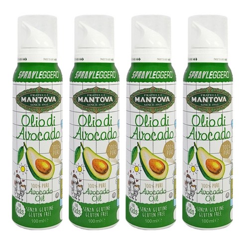 만토바 키즈 오일 스프레이, 아보카도, 100ml, 4개